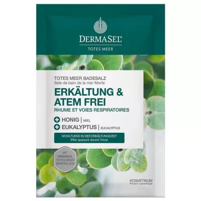 Dermasel Totes Meer Badesalz Erkältung & Atemfrei, 80 g Dermasel Totes Meer Badesalz Erkältung & Atemfrei, 80 g