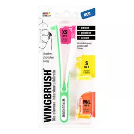 WINGBRUSH Starter-Set Halter m.3 Bürsten, 1 St