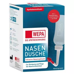 Wepa Nasenspülkanne mit 10x2,95 g Nasenspülsalz, 1 P