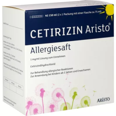 CETIRIZIN Aristo Allergiesaft 1 mg/ml Lsg.z.Einn., 150 ml