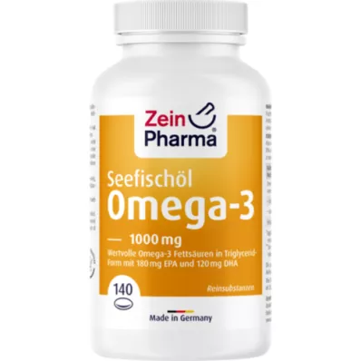 OMEGA-3 1000 mg Seefischöl Softgel-Kapseln hochdo., 140 St