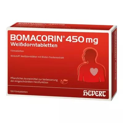 BOMACORIN 450 mg Weißdorntabletten, 100 St