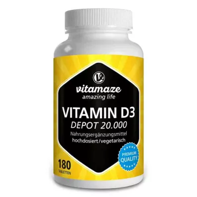 Vitamaze Vitamin D3 Depot 20.000 i.E. hochdosiert (180 stk)