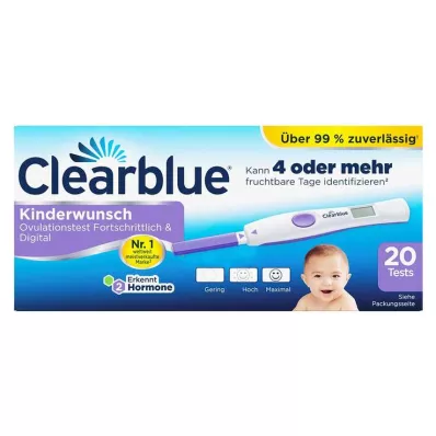 Clearblue Ovulationskit Fortschrittlich &amp; Digital, 20 St