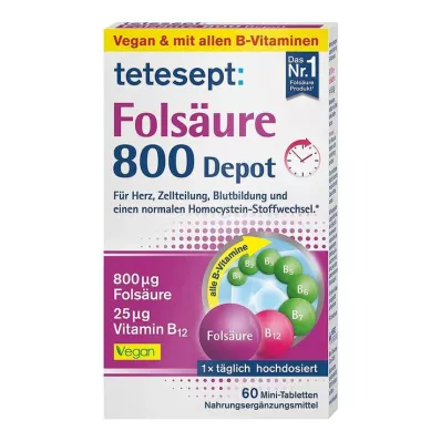 Tetesept Folsäure 800 Depot Tabletten, 60 St