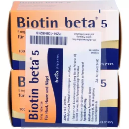 BIOTIN BETA 5 Tabletten, 200 St