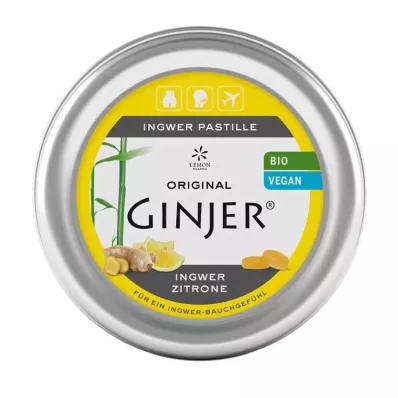 INGWER GINJER Pastillen Bio Zitrone, 40 g