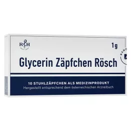 GLYCERIN ZÄPFCHEN Rösch 1 g gegen Verstopfung, 10 St