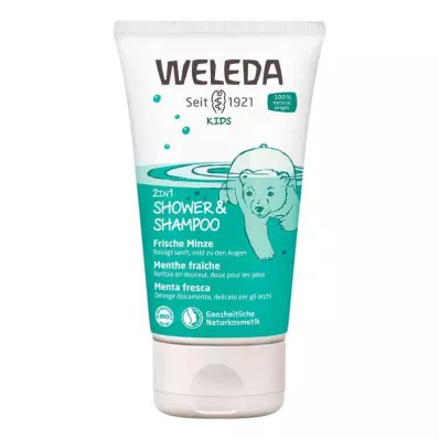 Weleda Kids 2in1 Shower &amp; Shampoo Frische Minze (150 ml)