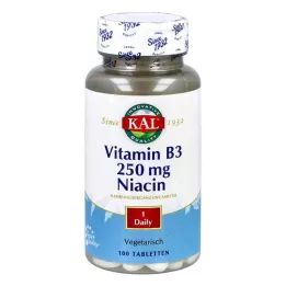 Vitamin B3 Niacin 250 mg Tabletten (100 stk)