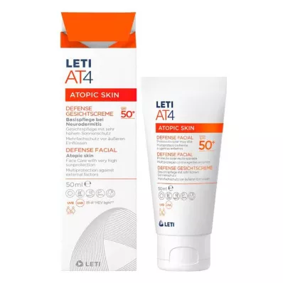 LETI AT4 Defense Gesichtscreme SPF 50+, 50 ml