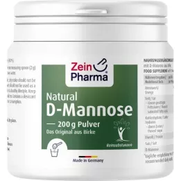 NATURAL D-Mannose aus Birke ZeinPharma Pulver, 200 g