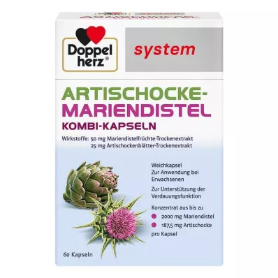 Doppelherz Artischocke-Mariendistel system Weichk., 60 St