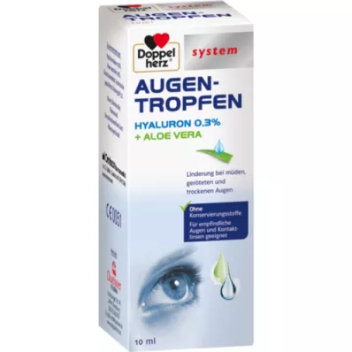 DOPPELHERZ Augen-Tropfen Hyaluron 0,3% system, 10 ml