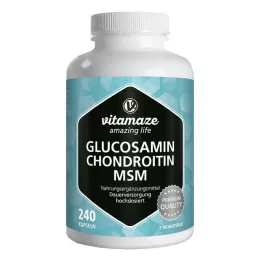GLUCOSAMIN CHONDROITIN MSM Vitamin C Kapseln, 240 St
