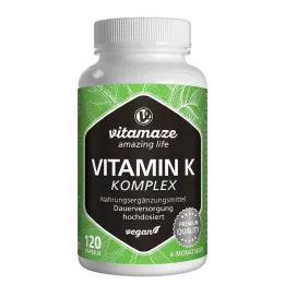 Vitamin K Komplex K1 + K2 vegan Kapseln, 120 St