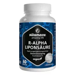 R-ALPHA-LIPONSÄURE 200 mg hochdosiert vegan Kaps., 60 St