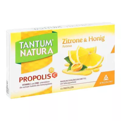 TANTUM NATURA Propolis mit Zitrone &amp; Honig Aroma, 15 St