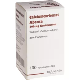 CALCIUMCARBONAT ABANTA 500 mg Kautabletten, 100 St