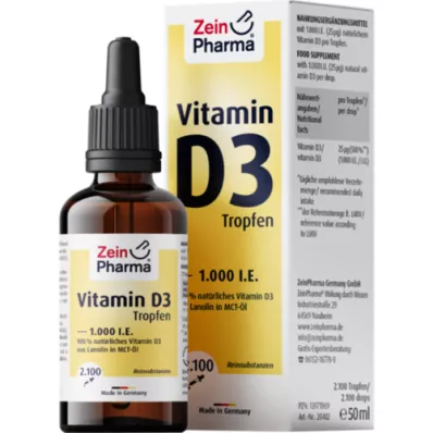 VITAMIN D3 TROPFEN 1.000 I.E. 2100 Tro.ZeinPharma, 50 ml