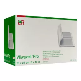 VLIWAZELL Pro superabsorb.Kompr.steril 20x25 cm, 10 St