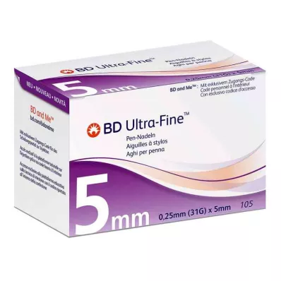 BD Ultra-Fine Pen-Nadeln 5 mm 31 G (105 stk)