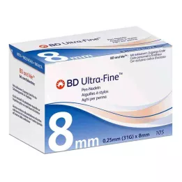 BD ULTRA-FINE Pen-Nadeln 8 mm 31 G 0,25 mm, 105 St