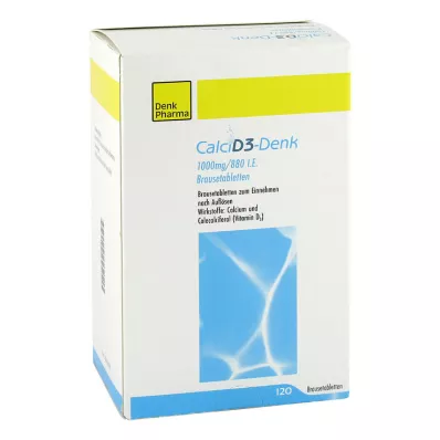 Calci D3-Denk 1.000 mg / 880 I.E. Brausetabletten, 120 St
