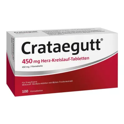 CRATAEGUTT 450 mg Herz-Kreislauf-Tabletten, 100 St CRATAEGUTT 450 mg Herz-Kreislauf-Tabletten, 100 St