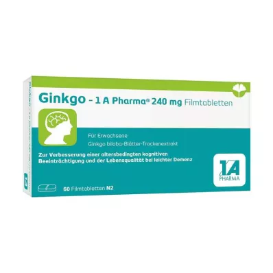 Ginkgo – 1 A Pharma® 240 mg Filmtabletten, 60 St