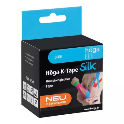 Höga-K-Tape Silk 5 cmx5 m blue kinesiolog.Tape, 1 St
