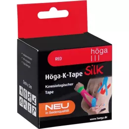 HÖGA-K-TAPE Silk 5 cmx5 m l.fr.red kinesiol.Tape, 1 St