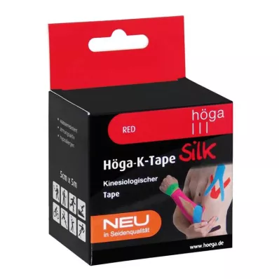 Höga-K-Tape Silk 5 cmx5 m red kinesiolog.Tape, 1 St