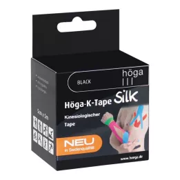 HÖGA-K-TAPE Silk 5 cmx5 m l.fr.black kinesiol.Tape, 1 St