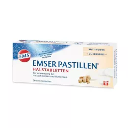 EMSER Pastillen Halstabletten m.Ingwer zuckerfrei, 30 St