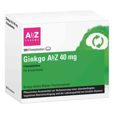 Ginkgo Abz 40 mg Filmtabletten (120 stk) Ginkgo Abz 40 mg Filmtabletten (120 stk)