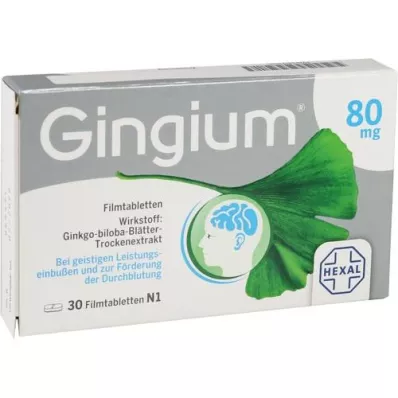 GINGIUM 80 mg Filmtabletten, 30 St