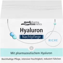 HYALURON NACHTPFLEGE riche Creme im Tiegel, 50 ml