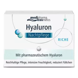 HYALURON NACHTPFLEGE riche Creme im Tiegel, 50 ml