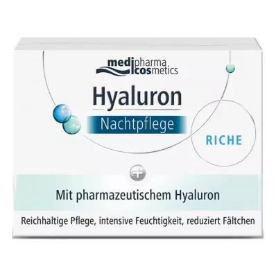 HYALURON NACHTPFLEGE riche Creme im Tiegel, 50 ml