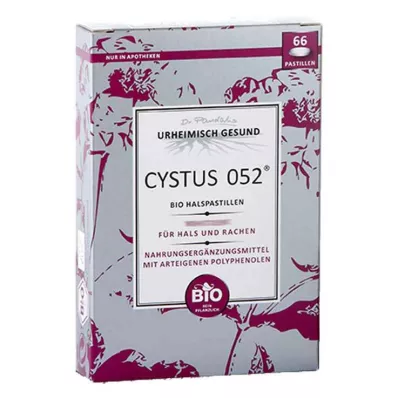 CYSTUS 052 Bio Halspastillen, 66 St
