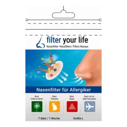 Filter Your Life Nasenfilter für Allergiker Größe l (7x2 stk)