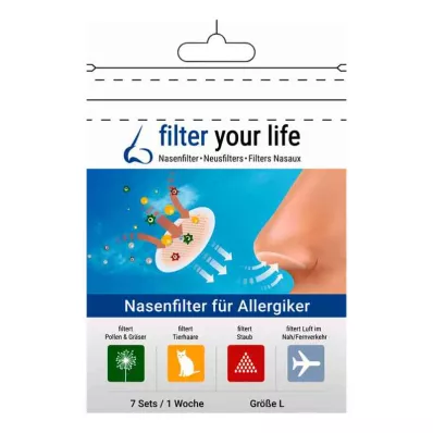 Filter Your Life Nasenfilter für Allergiker Größe l (7x2 stk)