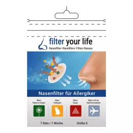 Filter Your Life Nasenfilter für Allergiker Größe S, 7X2 St