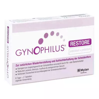 Gynophilus restore Vaginaltabletten (2 stk) Gynophilus restore Vaginaltabletten (2 stk)
