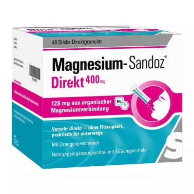 Magnesium Sandoz Direkt 400 mg Sticks, 48 St