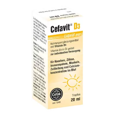 CEFAVIT D3 Liquid pur Tropfen zum Einnehmen, 20 ml