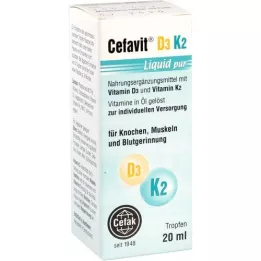 CEFAVIT D3 K2 Liquid pur Tropfen zum Einnehmen, 20 ml