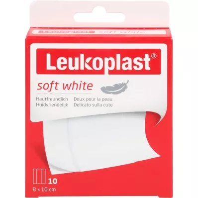 LEUKOPLAST soft white Pflaster 8x10 cm, 10 St