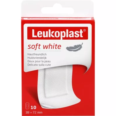 LEUKOPLAST soft white Pflasterstrips 38x72 mm, 10 St